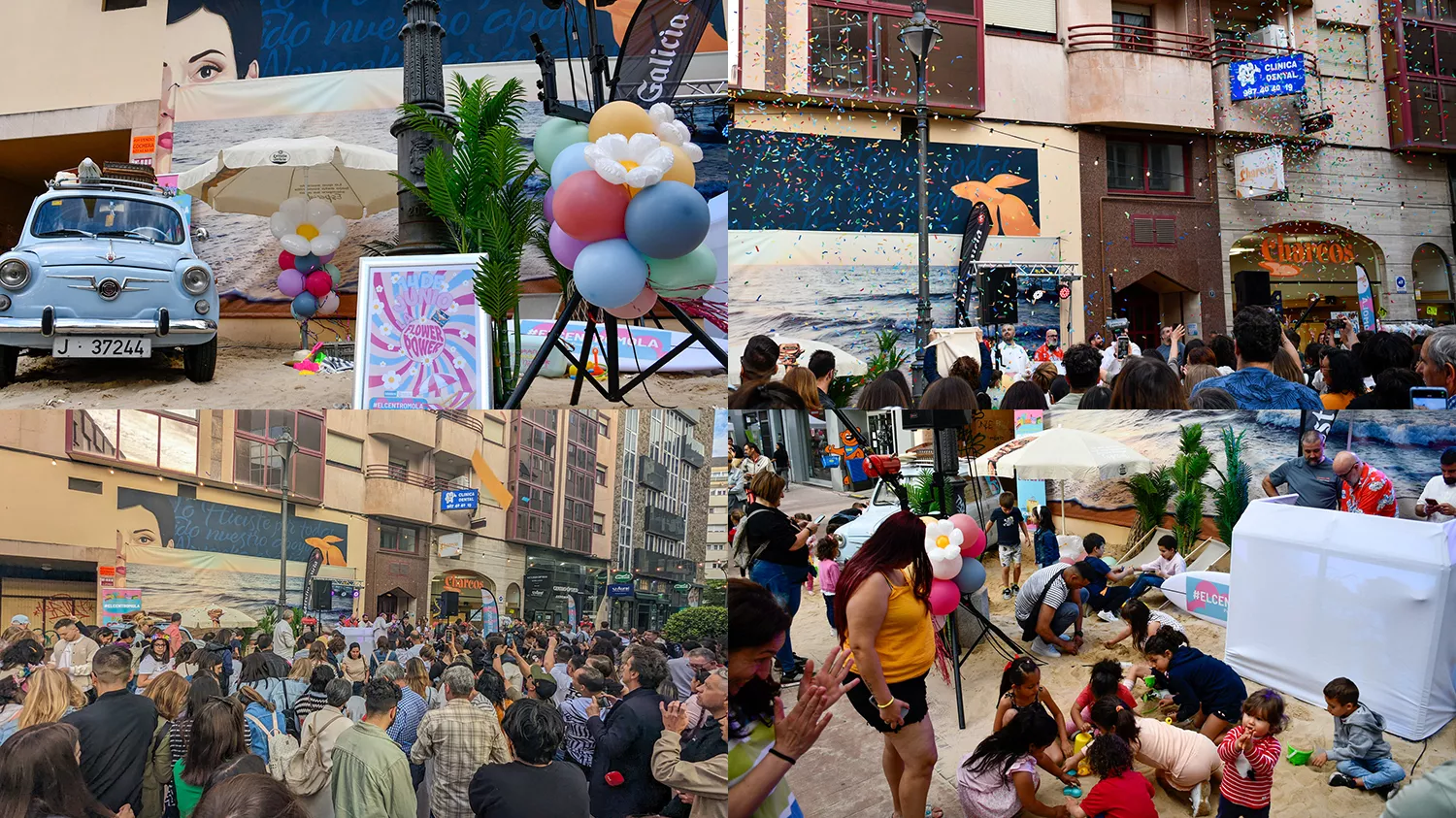 Y las compras a pie de playa llegaron al centro de Ponferrada en la fiesta 'Flower Power' del Centro Mola Y las compras a pie de playa llegaron al centro de Ponferrada en la fiesta 'Flower Power' del Centro Mola