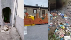 Aparecen vandalizados varios lugares Villafranca: pintadas, basura, roturas de farolas y bancos Aparecen vandalizados varios lugares Villafranca: pintadas, basura, roturas de farolas y bancos