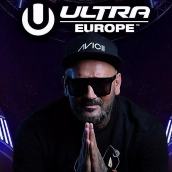 Cartel de Albert Novo en el Ultra Europe.