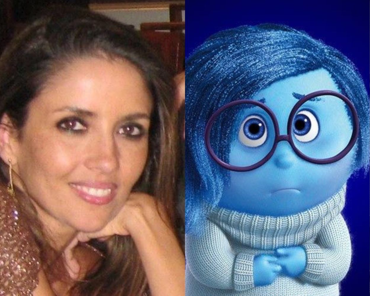 Imagen de la dobladora de la emoción Tristeza en la película Inside Out 2, Beatriz Berciano Imagen de la dobladora de la emoción Tristeza en la película Inside Out 2, Beatriz Berciano