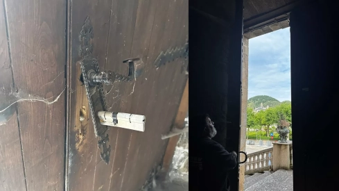 Vandalismo en el Palacio de Arganza de Villafranca  | Foto: Ayto Villafranca