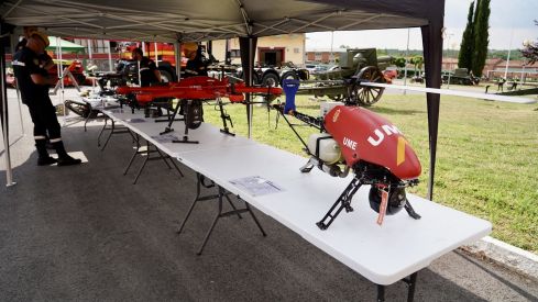 La Unidad de Drones de la UME se formará en El Bierzo con un amplio despliegue tecnológico| Campillo / ICAL