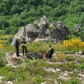 Foto archivo de la búsqueda del hombre de 72 años desaparecido en Caldas de Luna (León)
