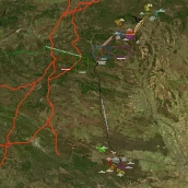 Proyecto Nudo Montearenas Sur 400 kV e infraestructuras de evacuación Nudo Montearenas 220 kV plantas fotovoltaicas zona Quintana y Congosto