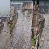 En el Valle del Silencio retumbó el granizo 