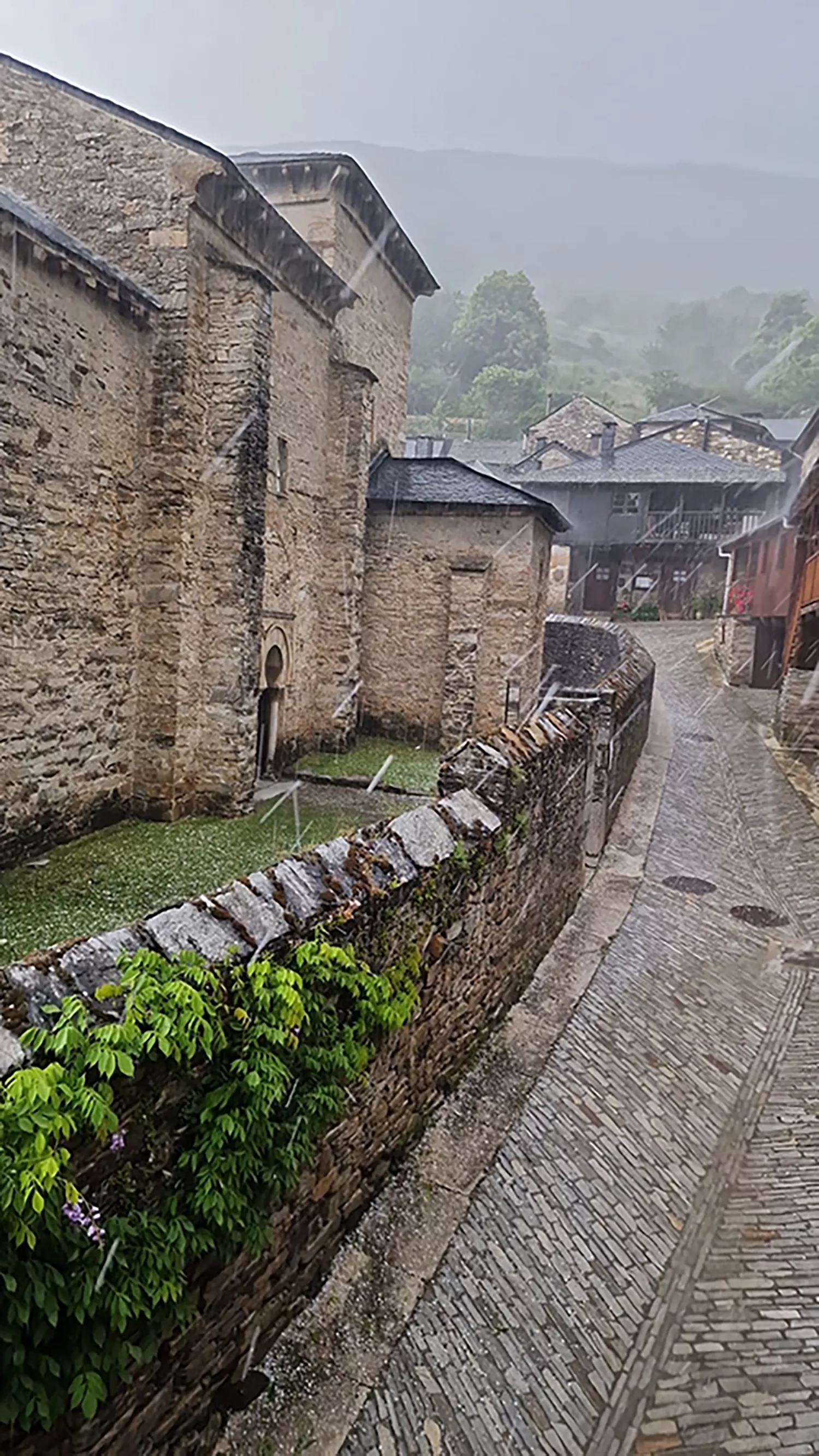 Granizada en el Valle del Silencio