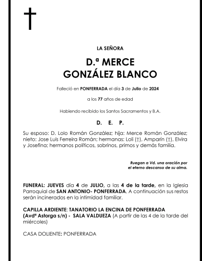MERCEDES GONZALEZ BLANCO
