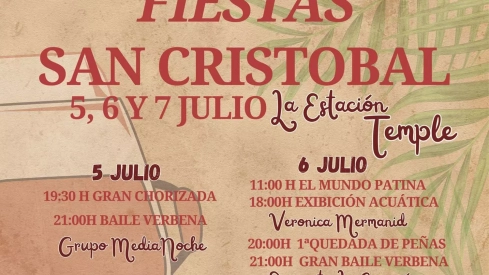 Cartel Fiestas San Cristóbal Ponferrada