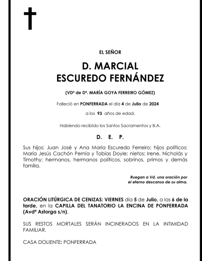 MARCIAL ESCUREDO FERNÁNDEZ