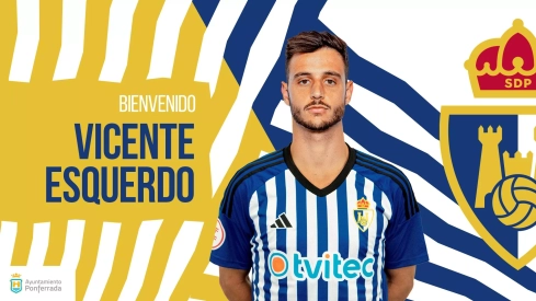 La Ponferradina apuesta por otro conocido de Javi Rey, Vicente Esquerdo, para el centro del campo