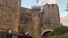 Foto del Castillo de Ponferrada el sábado de la Noche Templaria
