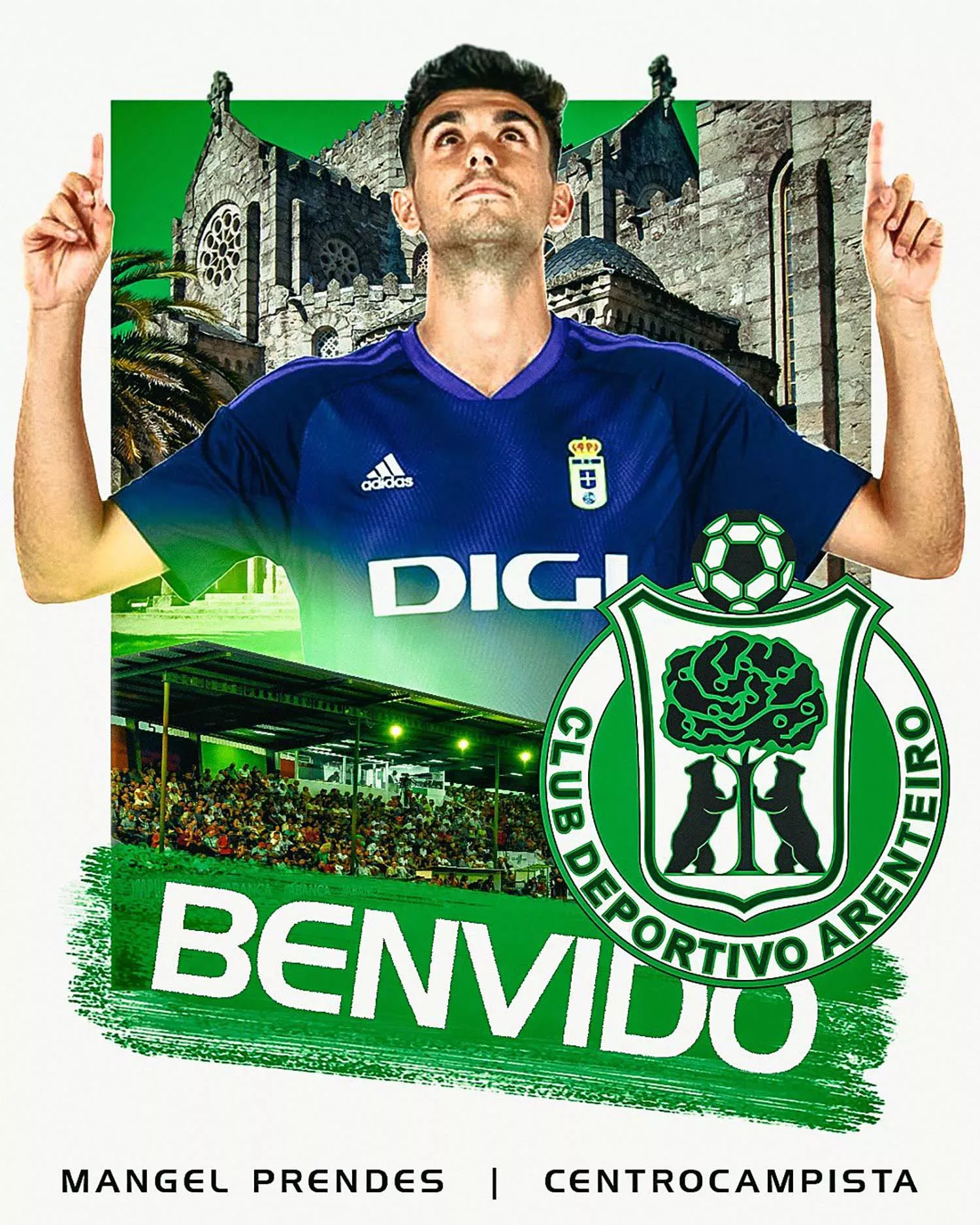 Mangel Prendes, nuevo jugador del Arenteiro Imagen @CD Arenteiro Mangel Prendes, nuevo jugador del Arenteiro Imagen @CD Arenteiro