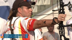 El arquero berciano Héctor González, subcampeón de Europa de tiro compuesto
