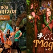 Carteles de las visitas teatralizadas 'la senda encantada de Cobrana' y 'el soto mágico de Villar'