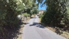 Imagen de una carretera desbrozada en El Bierzo 