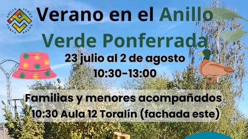 Jornadas de educación ambiental para verano de Anillo Verde de Ponferrada