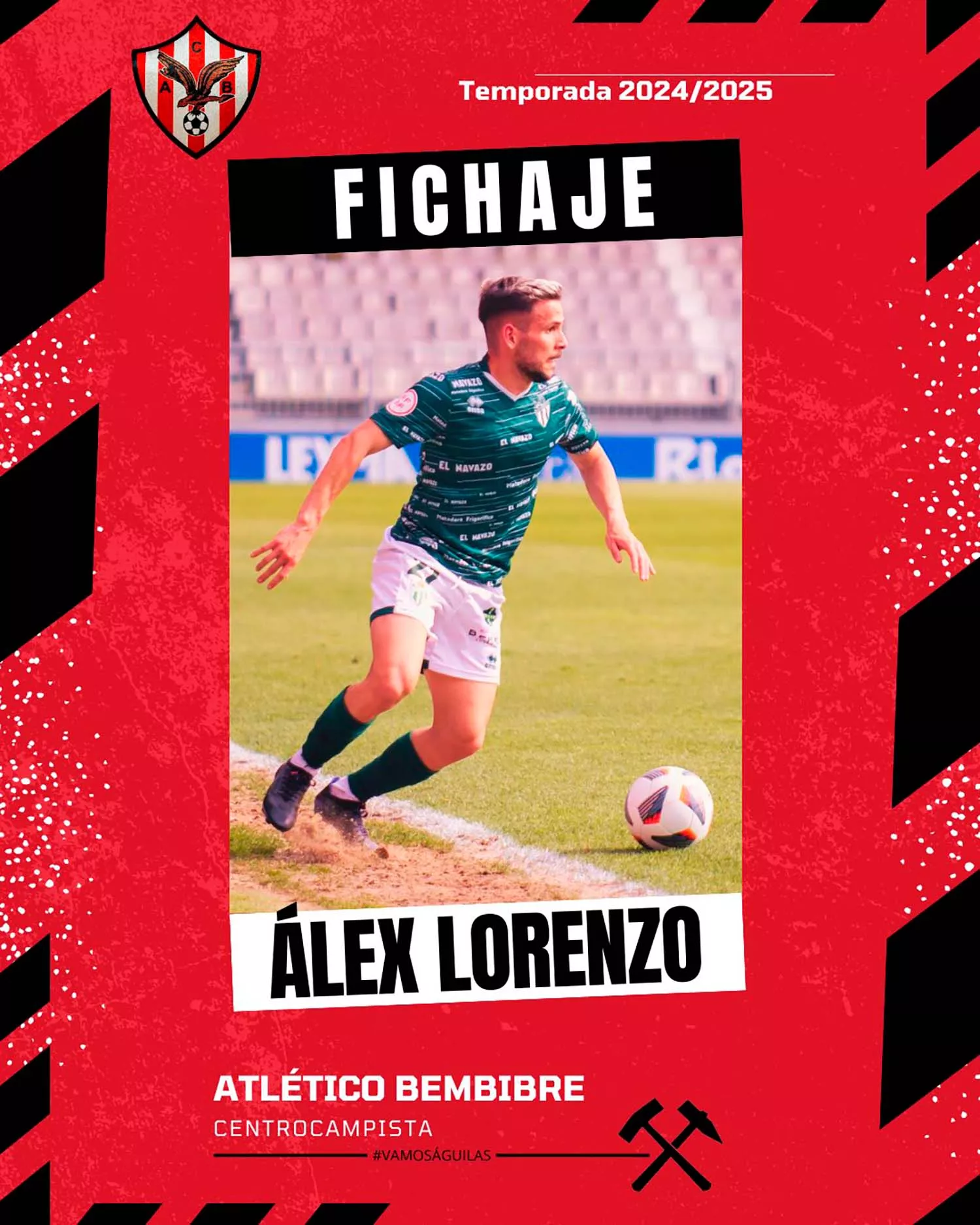 Álex Lorenzo es nuevo jugador del Atlético Bembibre Álex Lorenzo es nuevo jugador del Atlético Bembibre