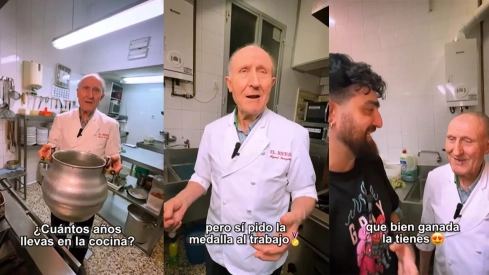 El restaurante El Bierzo regentado por el chef más longevo de Madrid salta a las redes de 'De tapas con Rufo' con una petición