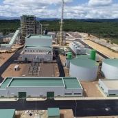 Recreación de la planta de biomasa Forestalia en el Polígono El Bayo de Cubillos del Sil 