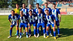 Formación de la SD Ponferradina en la victoria 0 1 ante el Bilbao Athletic