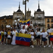La comunidad venezolana se concentra en Ponferrada en apoyo a Edmundo González en las elecciones