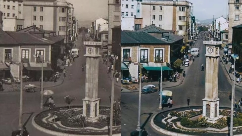 El pasado de Ponferrada 'cobra' color gracias a la Inteligencia Artificial