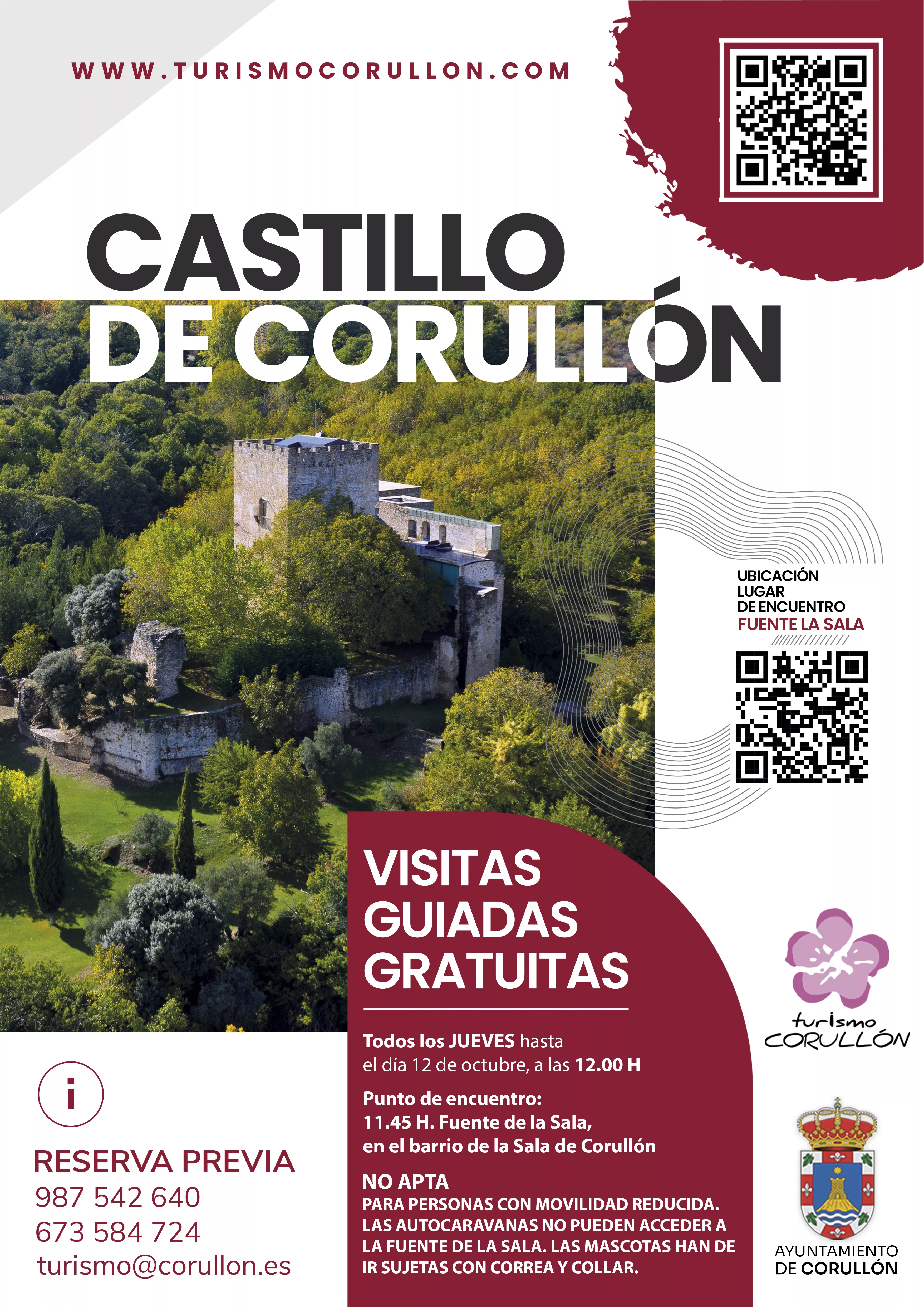 Cartel visitas al Castillo de Corullón Cartel visitas al Castillo de Corullón