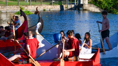 Batalla naval de la Ludus Bergidum de Cacabelos