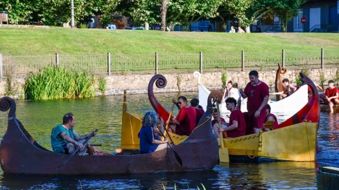 Batalla naval de la Ludus Bergidum de Cacabelos