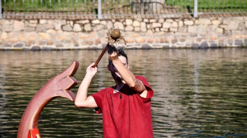 Batalla naval de la Ludus Bergidum de Cacabelos