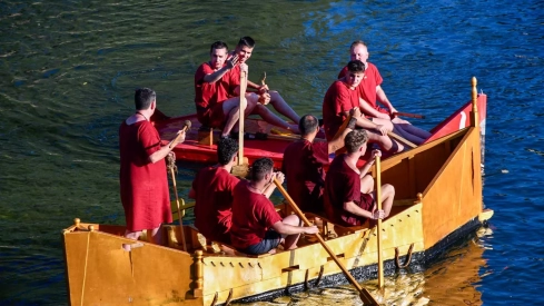 Batalla naval de la Ludus Bergidum de Cacabelos