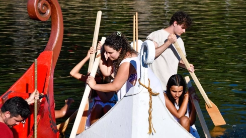 Batalla naval de la Ludus Bergidum de Cacabelos