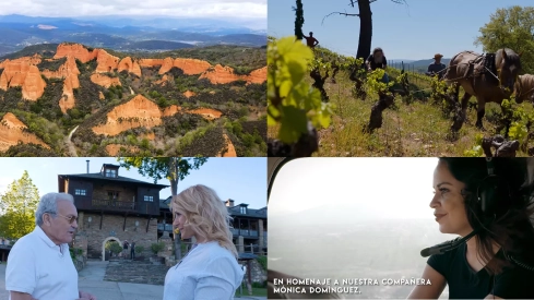 'Viajeros Cuatro' muestra El Bierzo en todo su esplendor con Prada, Raúl Pérez y Lydia Valentín como embajadores y homenajea a Mónica Domínguez