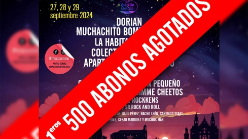 Musicamino agota sus primeras 500 localidades y saca a la venta un nuevo paquete promocional de otras 1.000