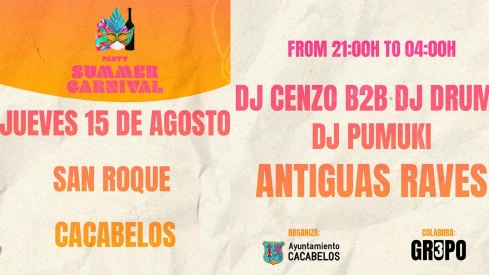 Presentación y Djs Party Summer Carnival