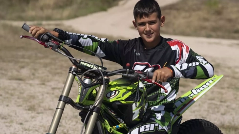 Jorge Fernández, piloto de trial del moto Club Bierzo 
