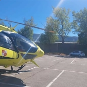 Helicóptero de rescate de la Junta de Castilla y León | Buscan a un montañero de 68 años desaparecido en el pico Gilbo (León)