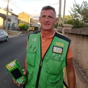 El vendedor de la ONCE que ha entregado el premio en Bembibre, Feliciano Álvarez El vendedor de la ONCE que ha entregado el premio en Bembibre, Feliciano Álvarez