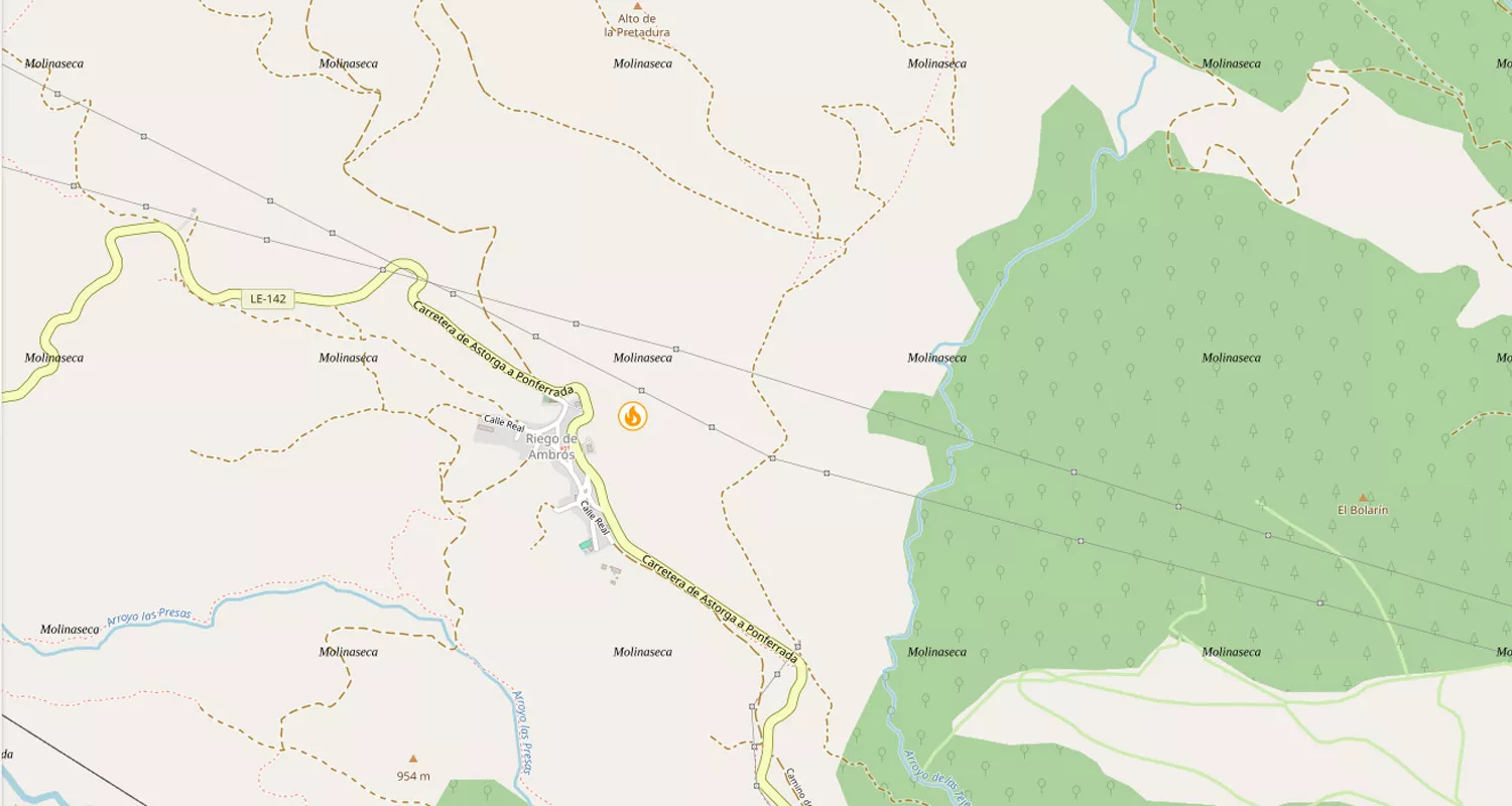 Imagen de la web de incendios de la Junta de Castilla y León Imagen de la web de incendios de la Junta de Castilla y León