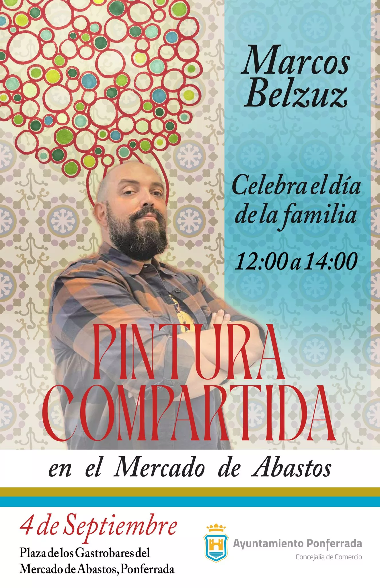 Cartel pintura compartida en el Mercado de Abastos Cartel pintura compartida en el Mercado de Abastos