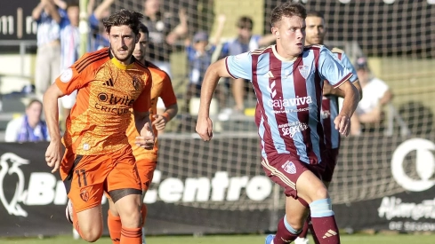 Foto del partido entre la Gimnastica Segoviana y la Ponferradina.