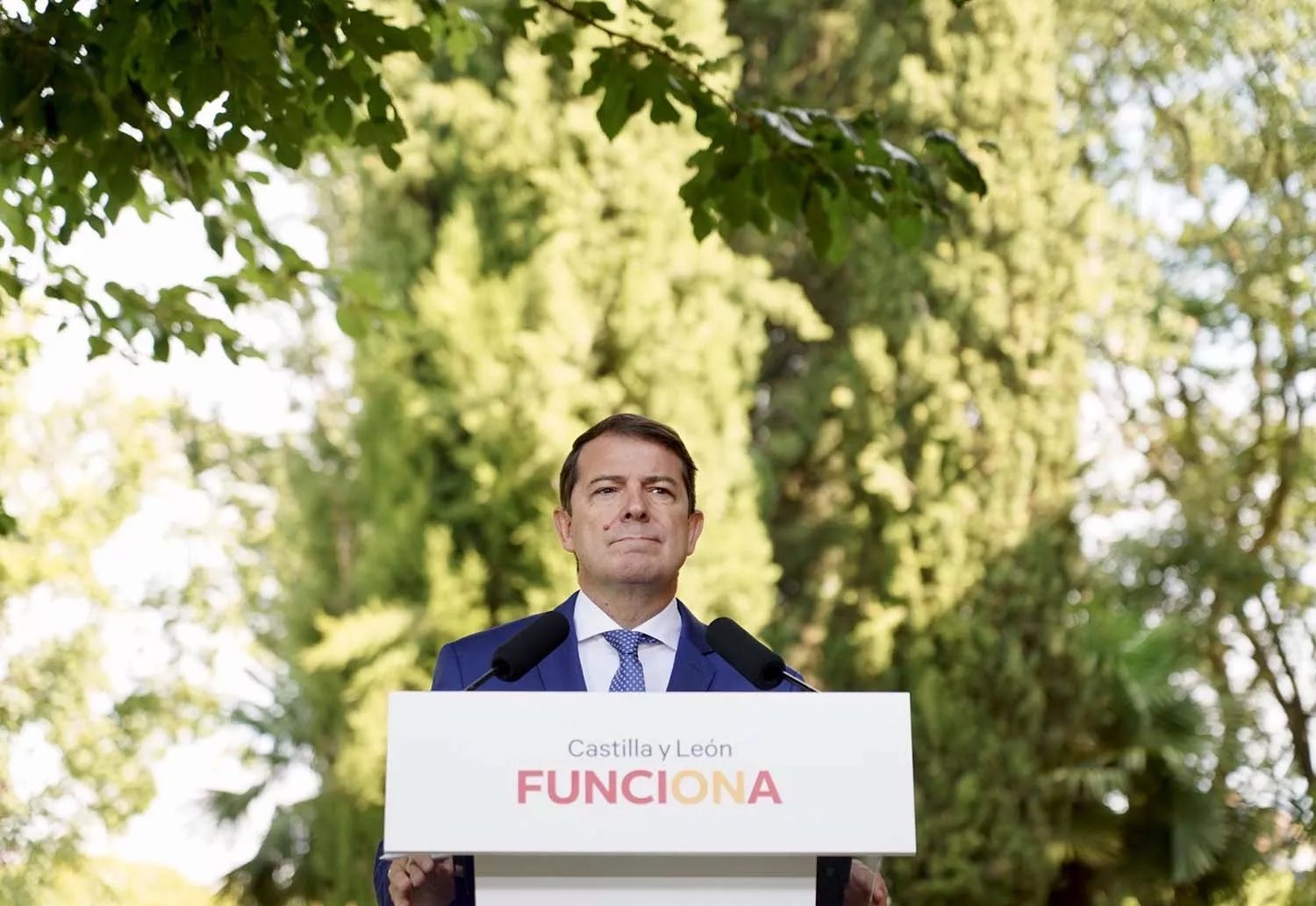 Leticia PérezICAL. El presidente de la Junta de Castilla y León, Alfonso Fernández Mañueco, ofrece una rueda de prensa para analizar temas de actualidad. Leticia PérezICAL. El presidente de la Junta de Castilla y León, Alfonso Fernández Mañueco, ofrece una rueda de prensa para analizar temas de actualidad.