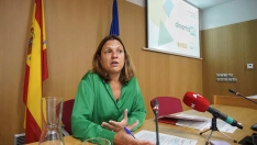 César Sánchez ICAL . La directora general de la Fundación Ciudad de la Energía (Ciuden) de Ponferrada, Yasodhara López, durante la presentación de la segunda edición del programa cultural Dinamiz ARTj. César Sánchez ICAL . La directora general de la Fundación Ciudad de la Energía (Ciuden) de Ponferrada, Yasodhara López, durante la presentación de la segunda edición del programa cultural Dinamiz ARTj.