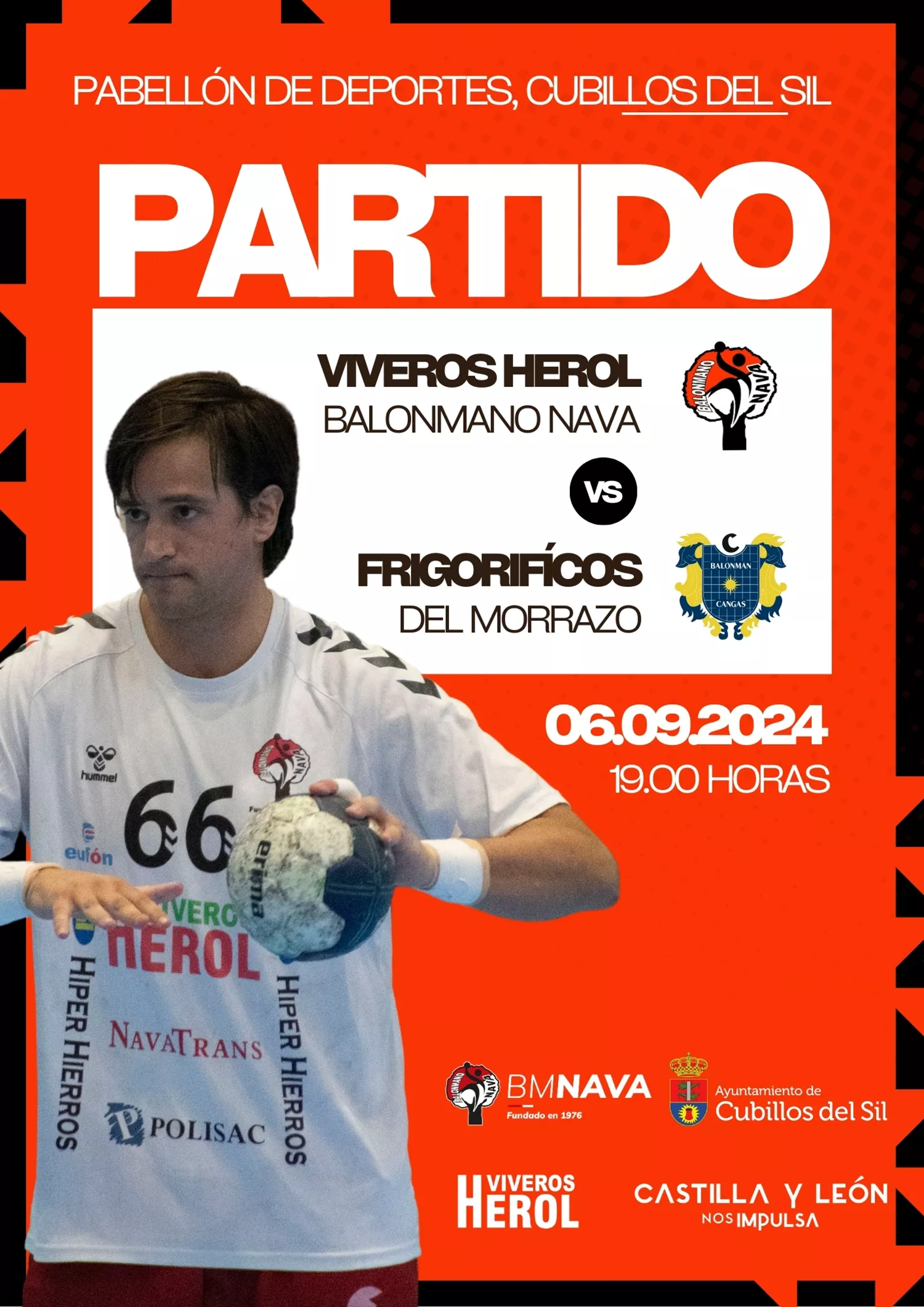 Cartel partido de balonmano en Cubillos Cartel partido de balonmano en Cubillos