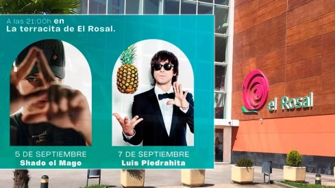 Shado el Mago y Luis Piedrahita en El Rosal durante las Fiestas de La Encina