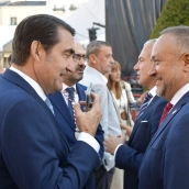 El consejero de Medio Ambiente, Juan Carlos Suárez-Quiñones, junto al presidente de la Diputación, Gerardo Álvarez El consejero de Medio Ambiente, Juan Carlos Suárez-Quiñones, junto al presidente de la Diputación, Gerardo Álvarez