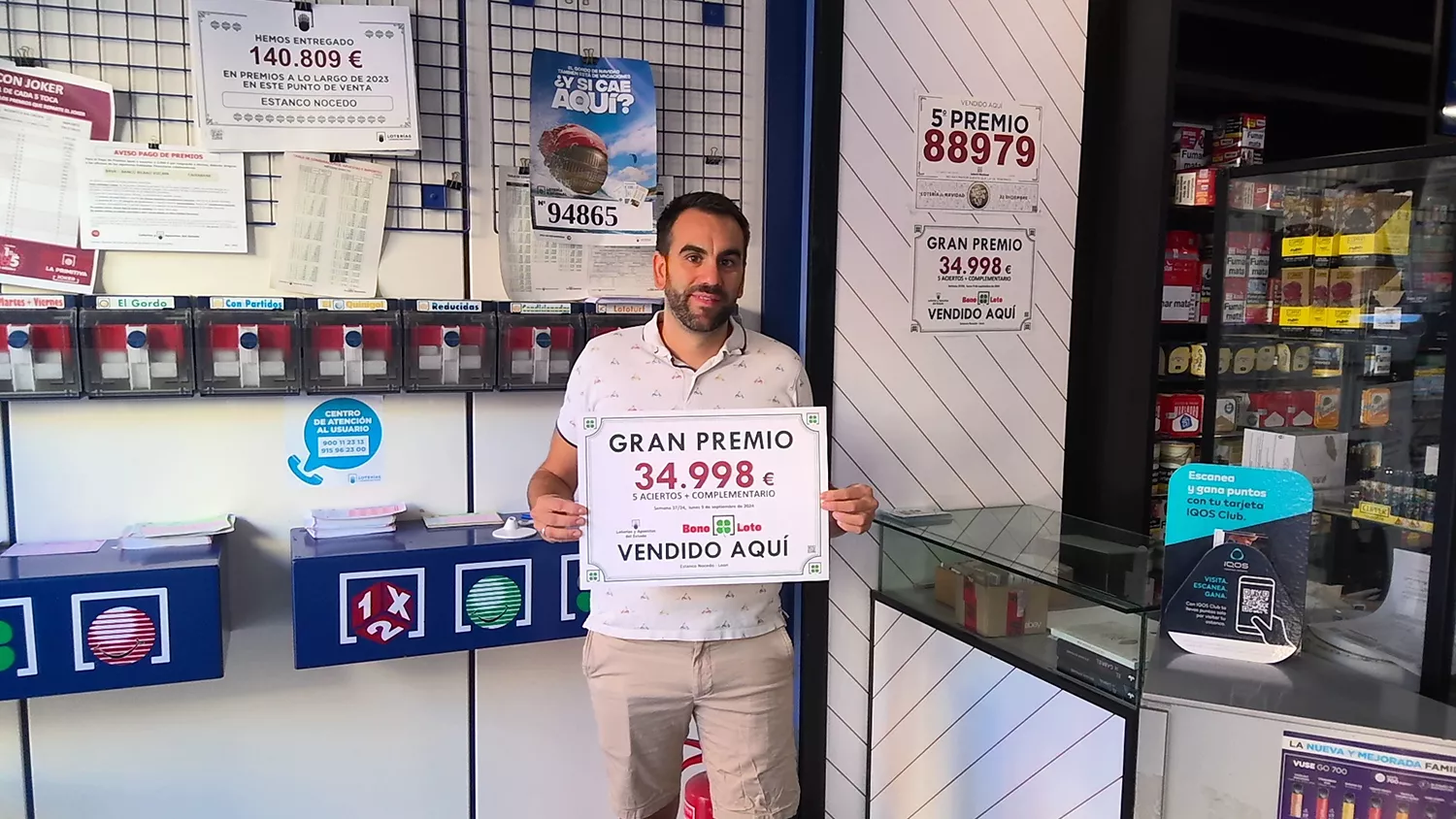 La Bonoloto deja un premio de casi 35.000 euros de Segunda Categoría en León La Bonoloto deja un premio de casi 35.000 euros de Segunda Categoría en León