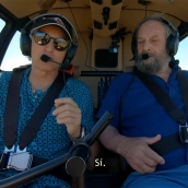 El Soto de Villar de los Barrios (Ponferrada) 'sobrevuela' la Rioja Alavesa con Jesús Calleja en 'Volando Voy' 