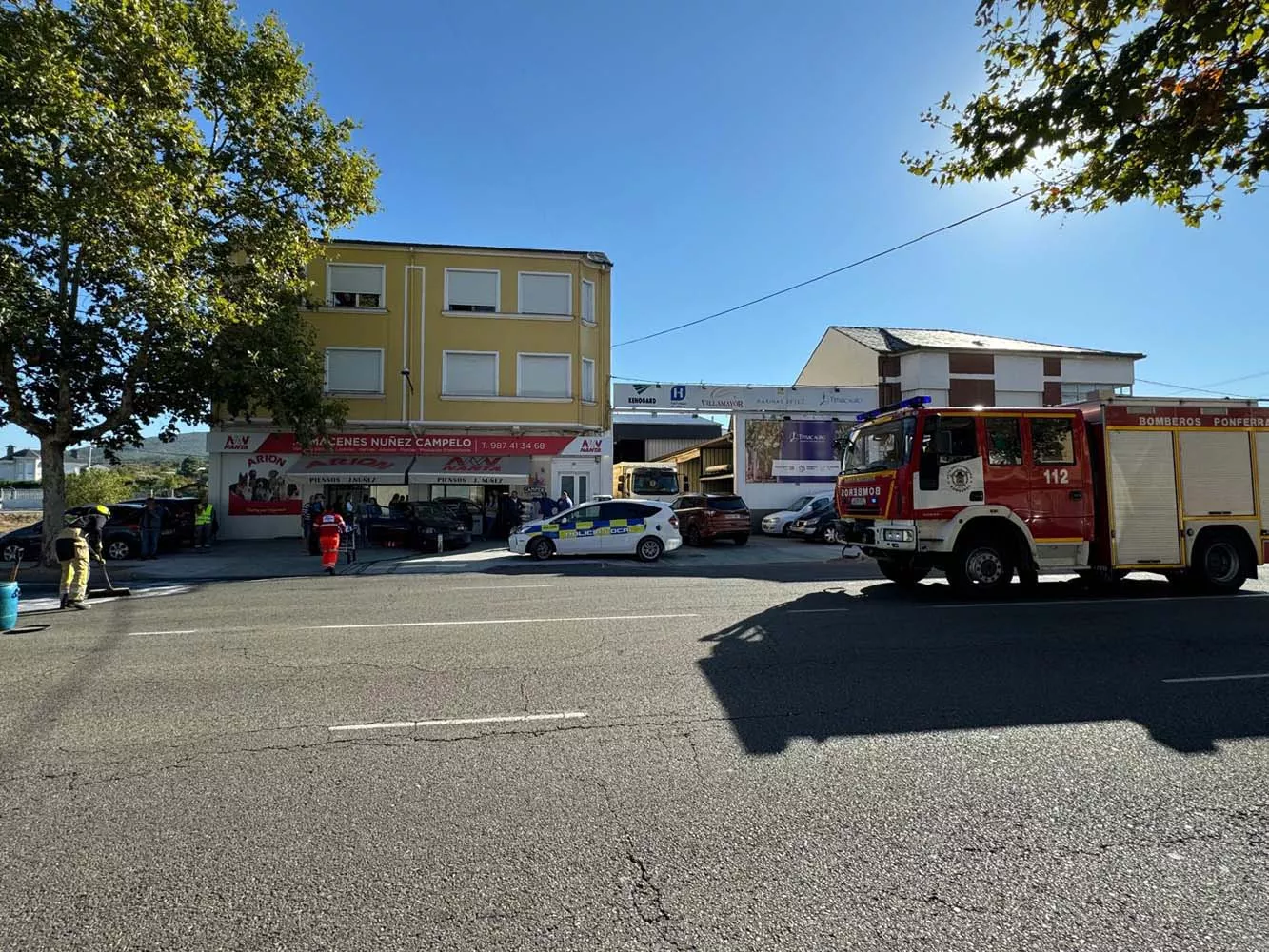 Trasladada al Hospital del Bierzo tras un fuerte accidente entre un ...