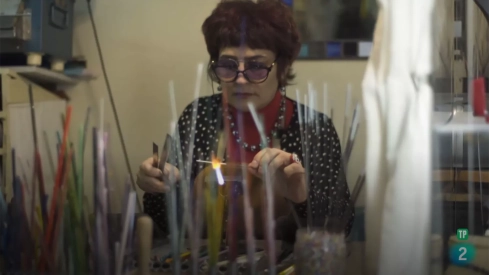 Alma Ruth Magallanes en su taller ‘La cárcel’